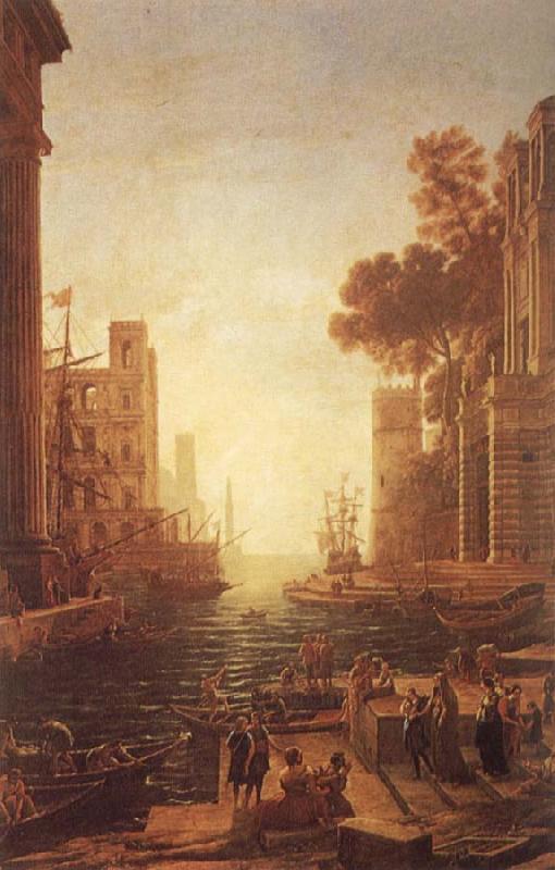 Claude Lorrain Embarkation of St Paula Romana at Ostia oil painting image